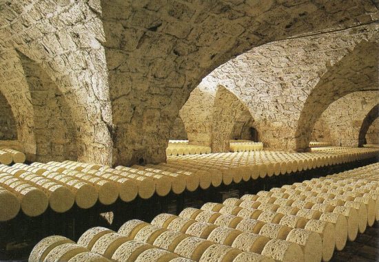 Cave d'affinage du roquefort