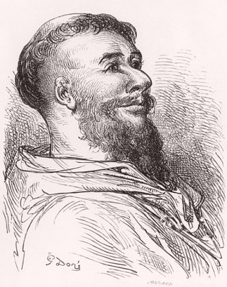 Frère Jean des Entommeures. Illustration de Gustave Doré pour Gargantua