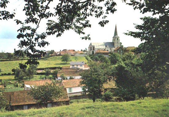 Vue d'Amettes, village natal de saint Benoît Labre