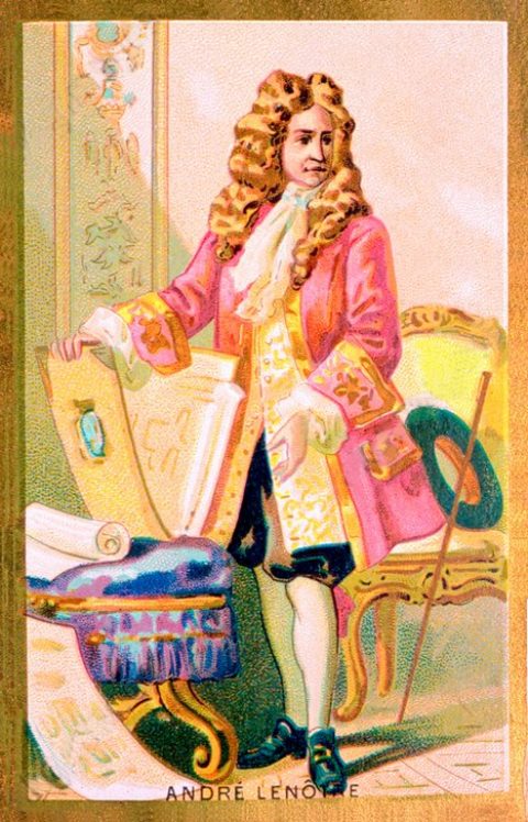 AndrÃ© Le NÃ´tre. Chromolithographie de la fin du XIXe siÃ¨cle