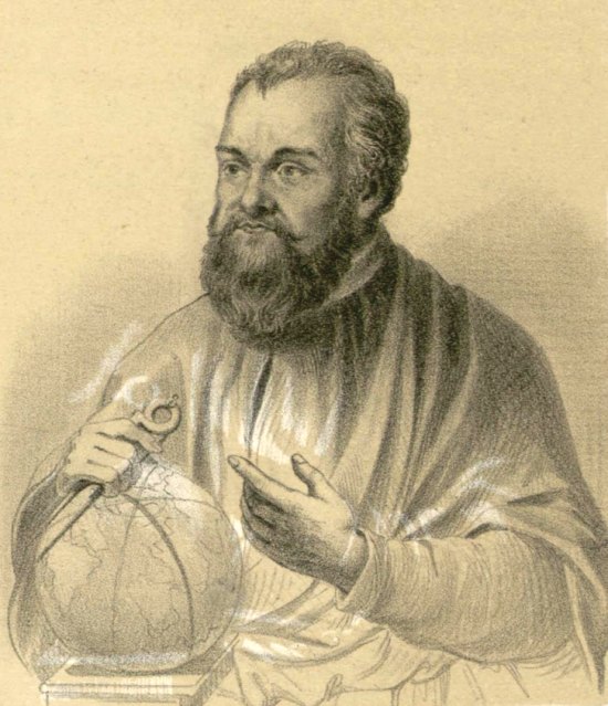 André Thevet. Lithographie du XIXe siècle de Levert