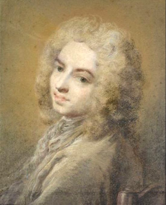 Portrait de Jean-Antoine Watteau dit Portrait à la chaise, dessiné au pastel par Rosalba Carriera (1675-1757)