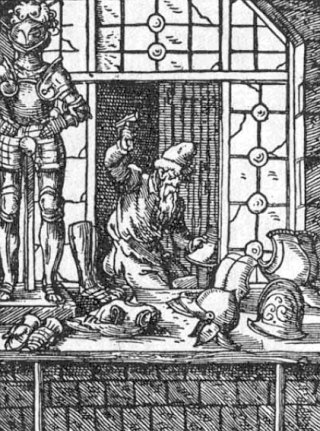 Un armurier au XVIe siècle
