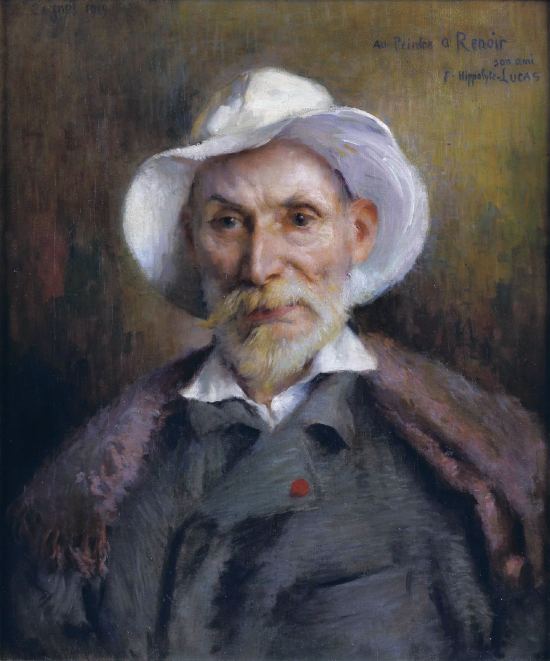 Portrait de Pierre-Auguste Renoir en 1919. Peinture de Marie-Félix Hippolyte-Lucas