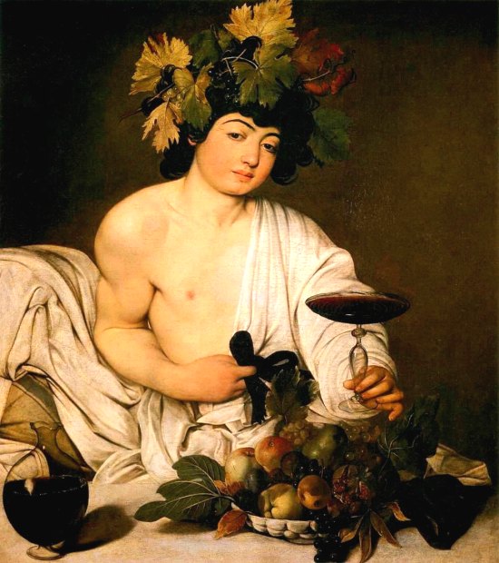 Bacchus adolescent. Peinture du Caravage (vers 1590-1600)