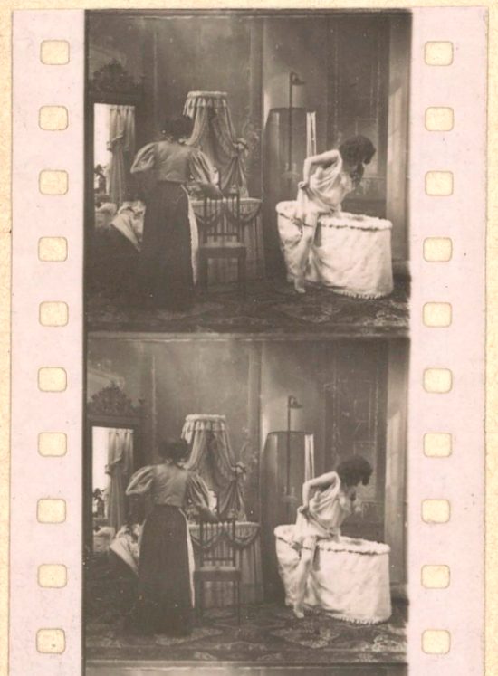 Paper-print du film Le Bain de la Parisienne (1897)