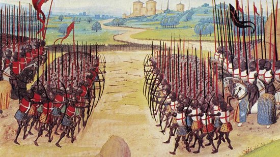 Bataille d'Azincourt le 25 octobre 1415