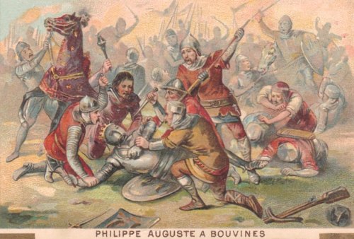 Bataille de Bouvines remportée par Philippe-Auguste