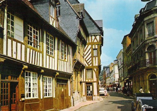 Maisons à pans de bois, rue Auguste Leprévost à Bernay