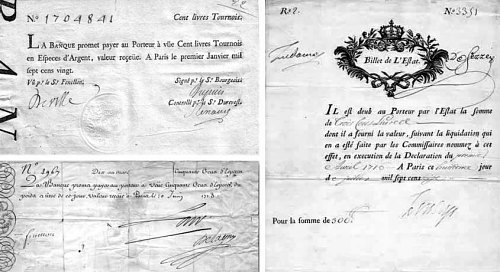 Billet de la Banque royale à l'époque de John Law