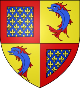 Blason du futur Charles V le Sage (XIVe siècle)