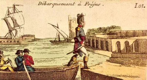 Bonaparte débarque à Fréjus