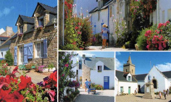 Houat. Le bourg