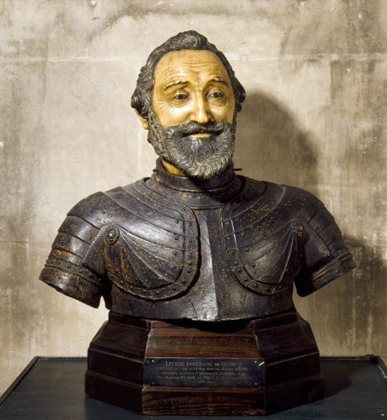 Buste en cire d'Henri IV réalisé par Michel Bourdin d'Orléans au début du XVIIe siècle