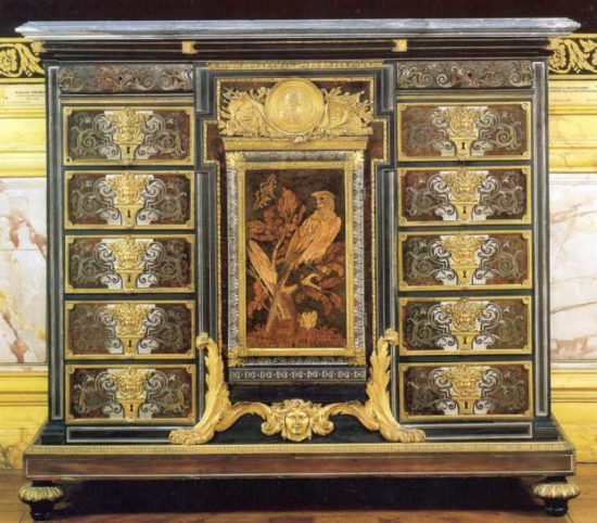 Cabinet au perroquet, réalisé par André-Charles Boulle vers 1680-1685