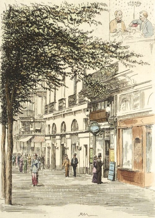 Le Café Anglais situé boulevard des Italiens, en 1877