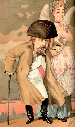 Caricature de Napoléon III, par James Tissot (1869)