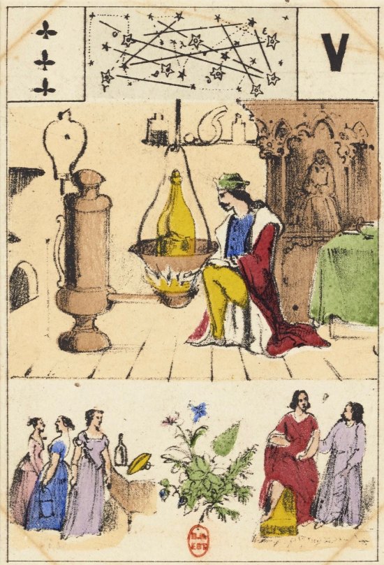 Carte de 1868 du grand jeu de Mademoiselle Lenormand