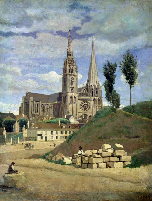La cathédrale de Chartres, par Corot
