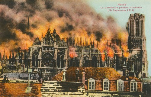 Incendie de la cathédrale de Reims le 19 septembre 1914