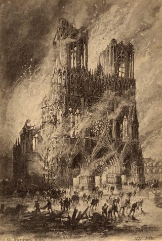 Incendie de la cathédrale de Reims le 19 septembre 1914