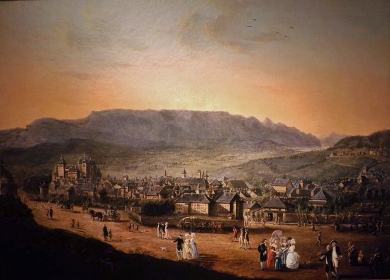 Vue de Chambéry par Joseph François Marie de Martinel