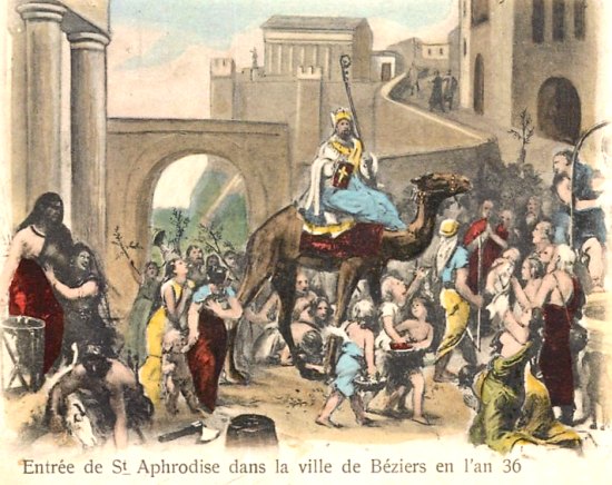 Saint Aphrodise entrant à Béziers en l'an 36