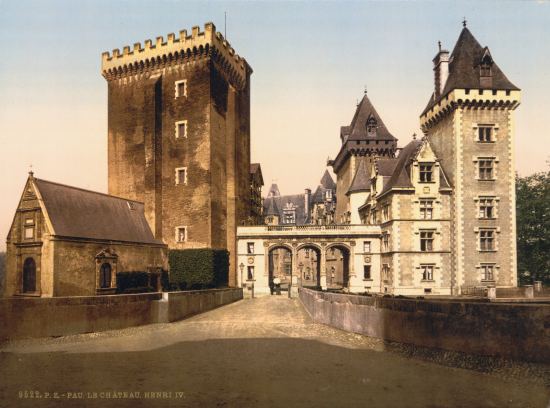 Château de Pau (Pyrénées-Atlantiques) vers 1900. Classé Monument historique en 1840