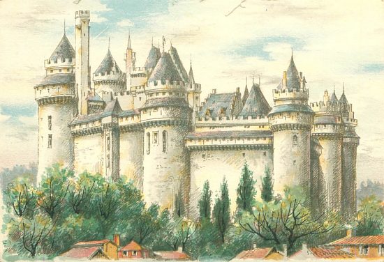 Le château de Pierrefonds, côté est