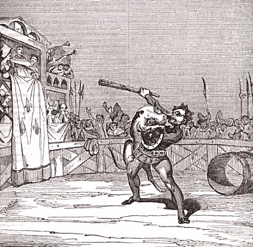 Combat du chevalier Macaire et du Chien de Montargis