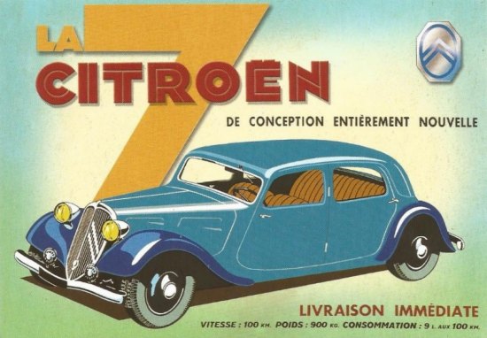 Réclame pour la 7 de Citroën