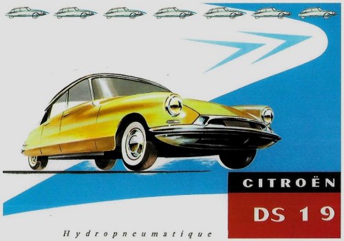 Publicité pour la Citroën DS 19