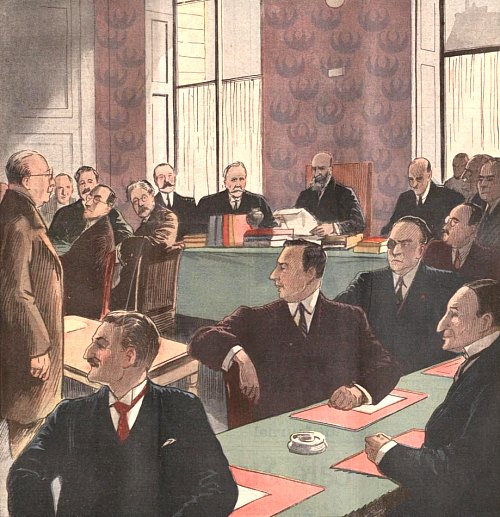 Une séance de la Commission d'enquête de l'affaire Stavisky Une séance de la Commission d'enquête de l'affaire Stavisky