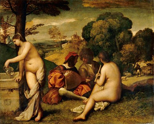 Concert champêtre, par le Titien (XVIe siècle)