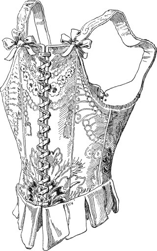 Corset datant de la fin du XVIIe siècle