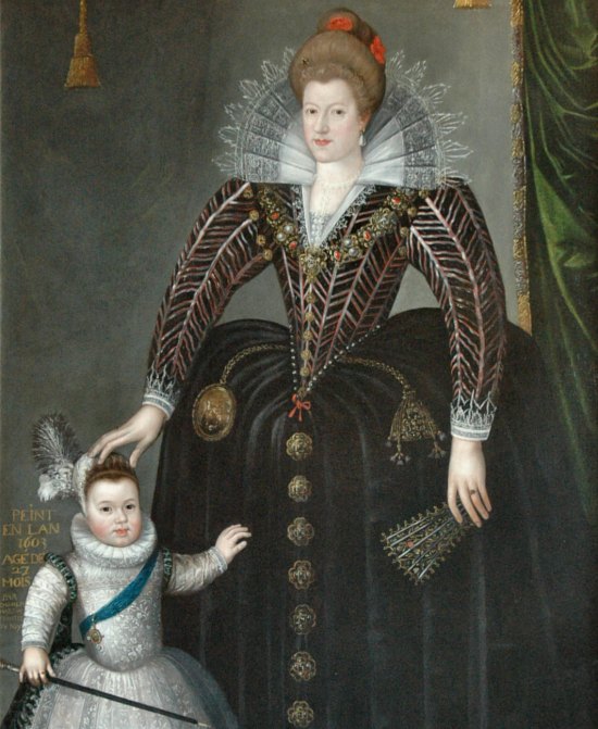 Marie de Médicis et Louis XIII, par Charles Martin (1562-1646)