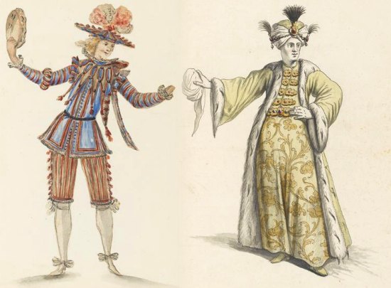 Costumes de théâtre du XVIIe siècle