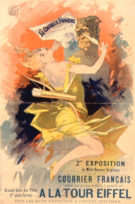 Affiche du Courrier Français, par Jules Chéret (1891)