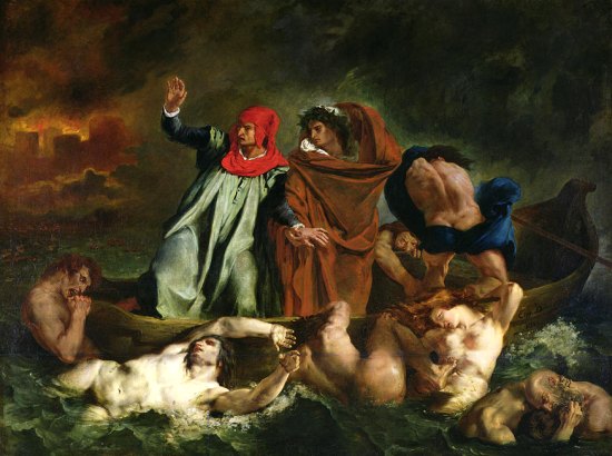 Dante et Virgile aux Enfers, par Eugène Delacroix