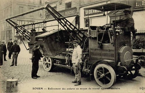 Enlèvement des ordures ménagères au début du XXe siècle