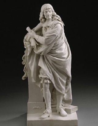 Statue de Descartes par Augustin Pajou (Institut de France, Paris)