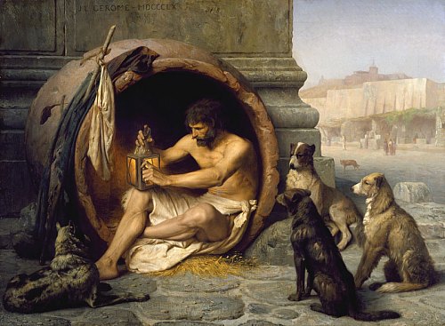 Diogène. Peinture de Jean-Léon Gérôme (1860)