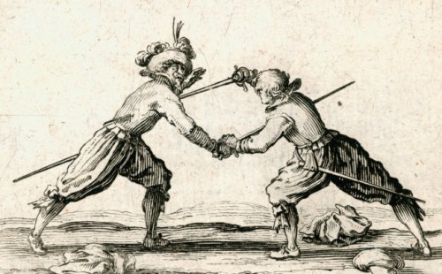 Duel. Gravure de Jacques Callot (1622)