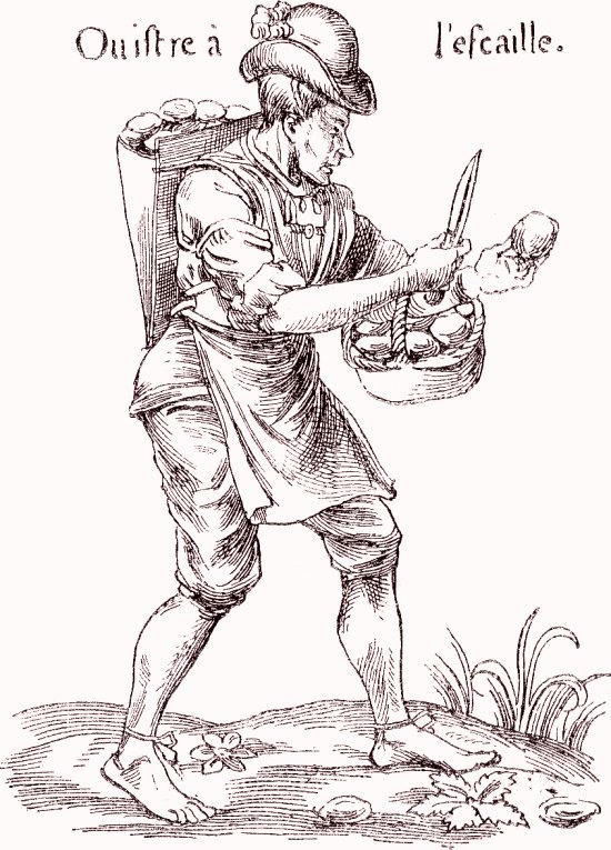 Ecailler. Gravure du XVIe siècle