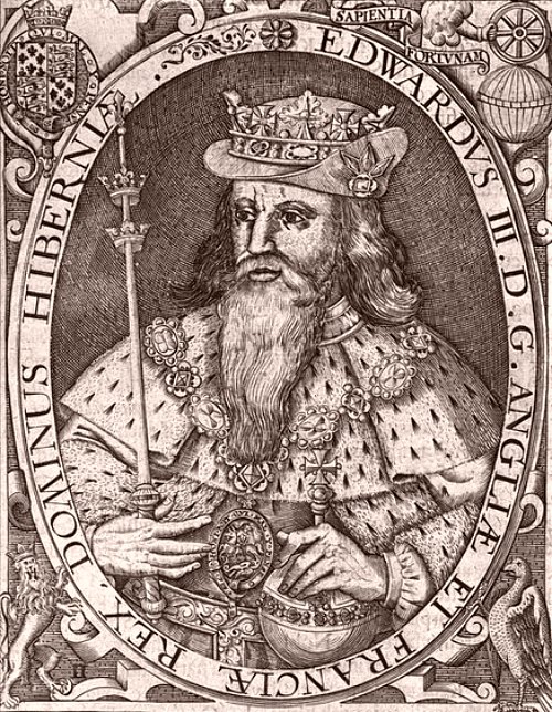 Édouard III, roi d'Angleterre. Gravure anonyme de 1650