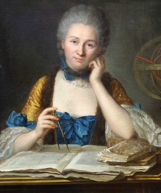 Émilie du Châtelet. Peinture de Maurice Quentin de la Tour