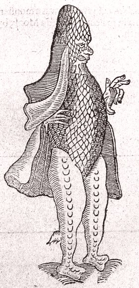L'évêque de mer. Gravure de Paré