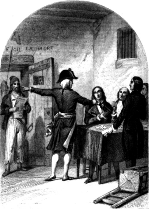 Incarcération des députés girondins à la prison de la Force (Paris) en 1793