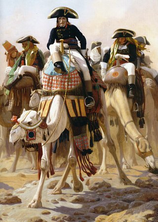 Bonaparte et son Etat-Major en Egypte. Peinture de Jean-Léon Gérôme