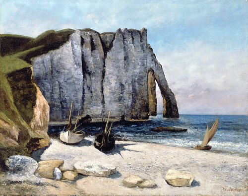 Falaise d'Étretat après l'orage, la Porte d'Aval (1869)